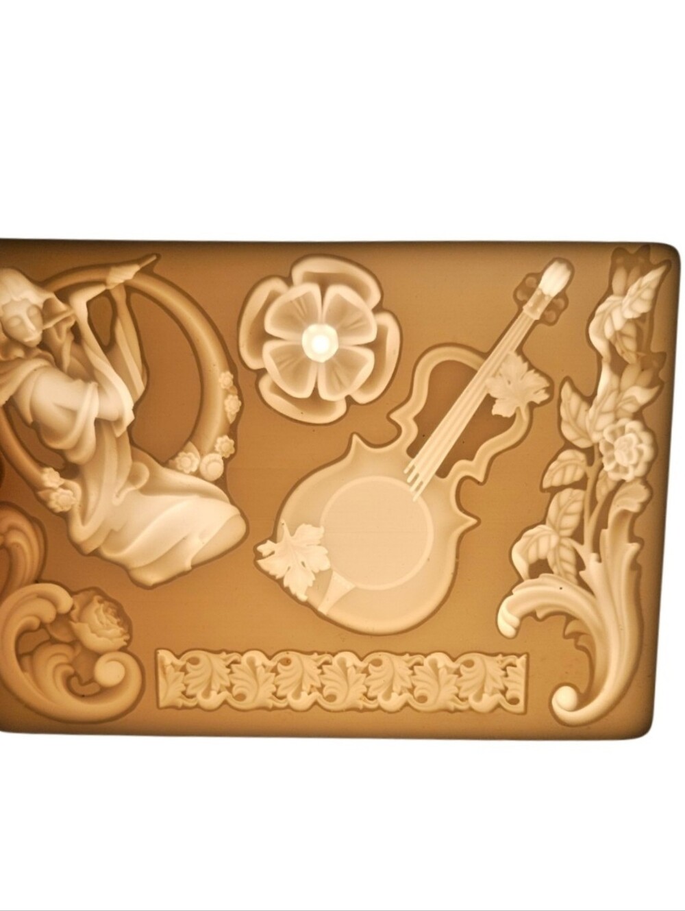 Silicone Mold with Musical & Floral Designs